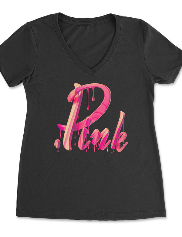 Liquid Pink V-Neck