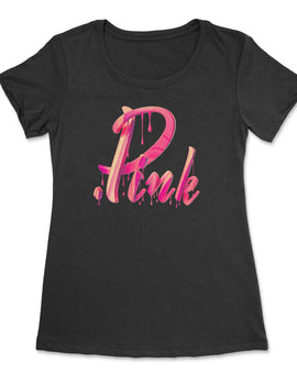 Liquid Pink Women Cut Tee