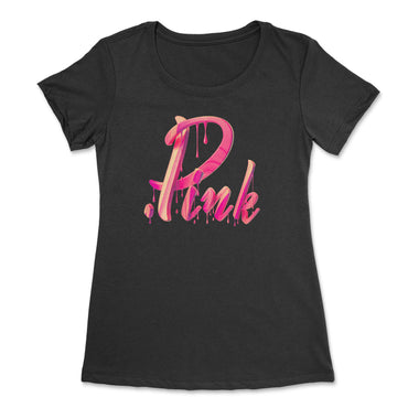 Liquid Pink Women Cut Tee